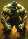 Hulk  Sketch Original Art card w/Signature #008