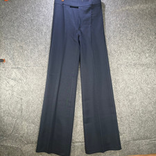 Vintage 70s Angels Flight Tobias Kotzin Blue Suit Disco Dress Pants 27x34 USA