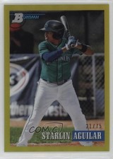 2021 Bowman Heritage Prospects Yellow Chrome Refractor 21/75 Starlin Aguilar k2j