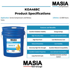 KOA468C-330 Masia Compressors Lubricant - 330 gal