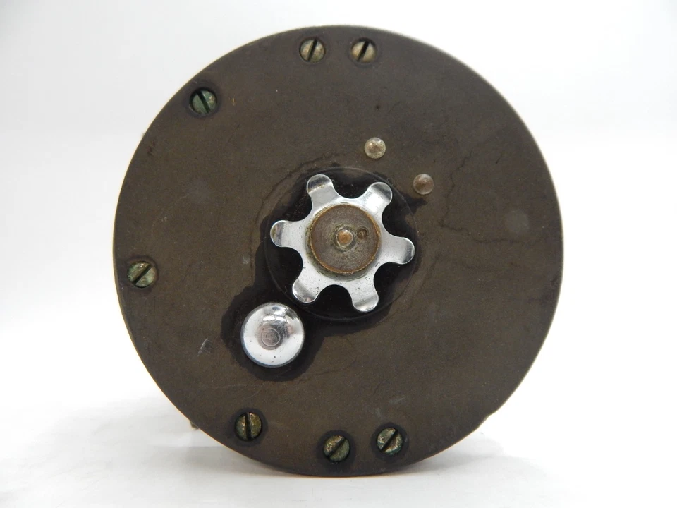 Carrete de pesca vintage Ocean City St Lucie Baitcasting hecho en EE. UU. cebo fundido 250 yardas Foto 4 de 4