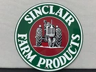 Sinclair Farm Products farming vintage sign garage round gasoline oil