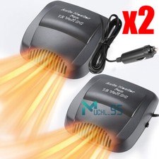 12V Car Vehicle Portable Ceramic Heater Heating Cooling Fan Defroster Demister