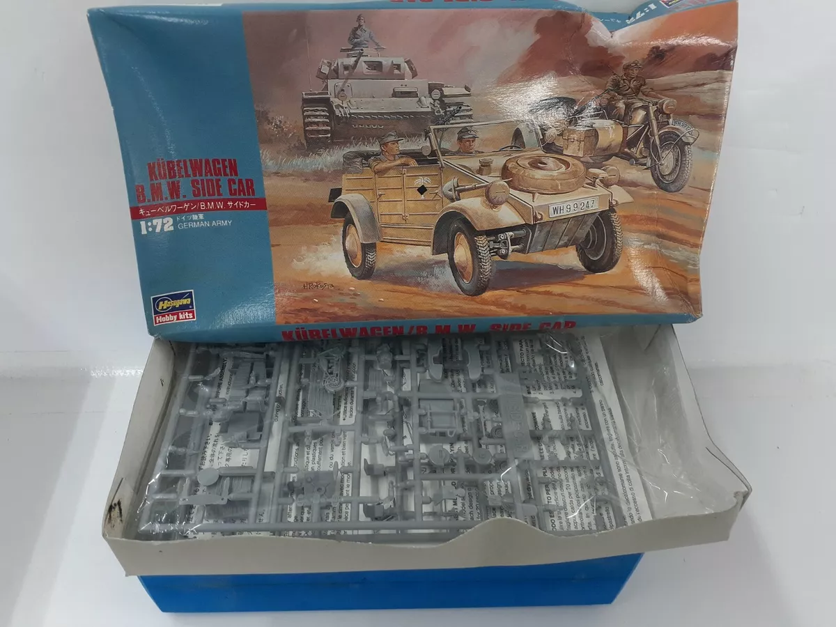 Hasegawa Kubelwagen B.M.W. Side Car Model Kit 1 72 eBay