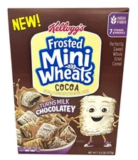 Kellogg's Frosted Mini Wheats Cocoa Cereal Family Size 13.3 oz