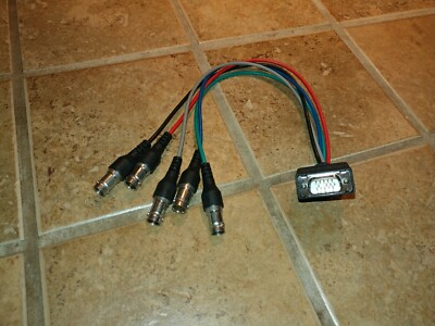 VGA Male to RGBHV BNC F Adapter