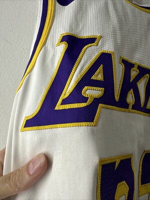 Lebron James Los Angeles Lakers Authentic White Jersey Size 40 S