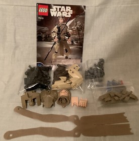 Lego 75113 Star Wars- REY - Buildable Figure -Retired 100% Complete W/instr.