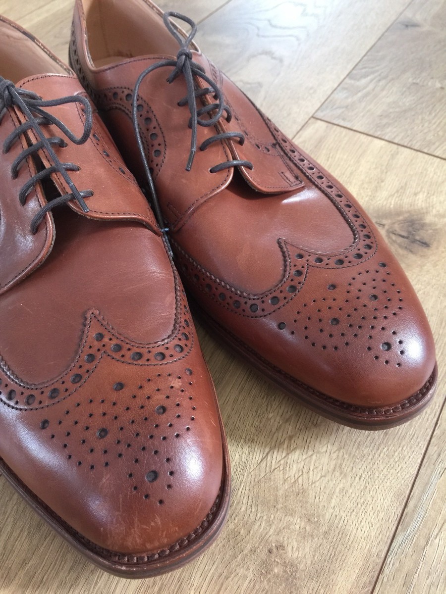 Alfred Sargent for J.Crew Mahogany Brogue SZ 8.5 Alfred Sargent J.Crew 8 Mens Double Monk Strap Formal Shoes  main image 4