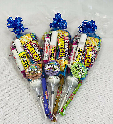 PRE FILLED SWEET CONES BOYS BIRTHDAY KIDS RETRO PARTY BAGS FREE P&P 