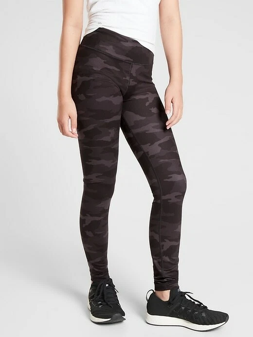 Athleta Girl Black Camo Printed Chit Chat Tight Leggings Pant NWT Various  Sizes