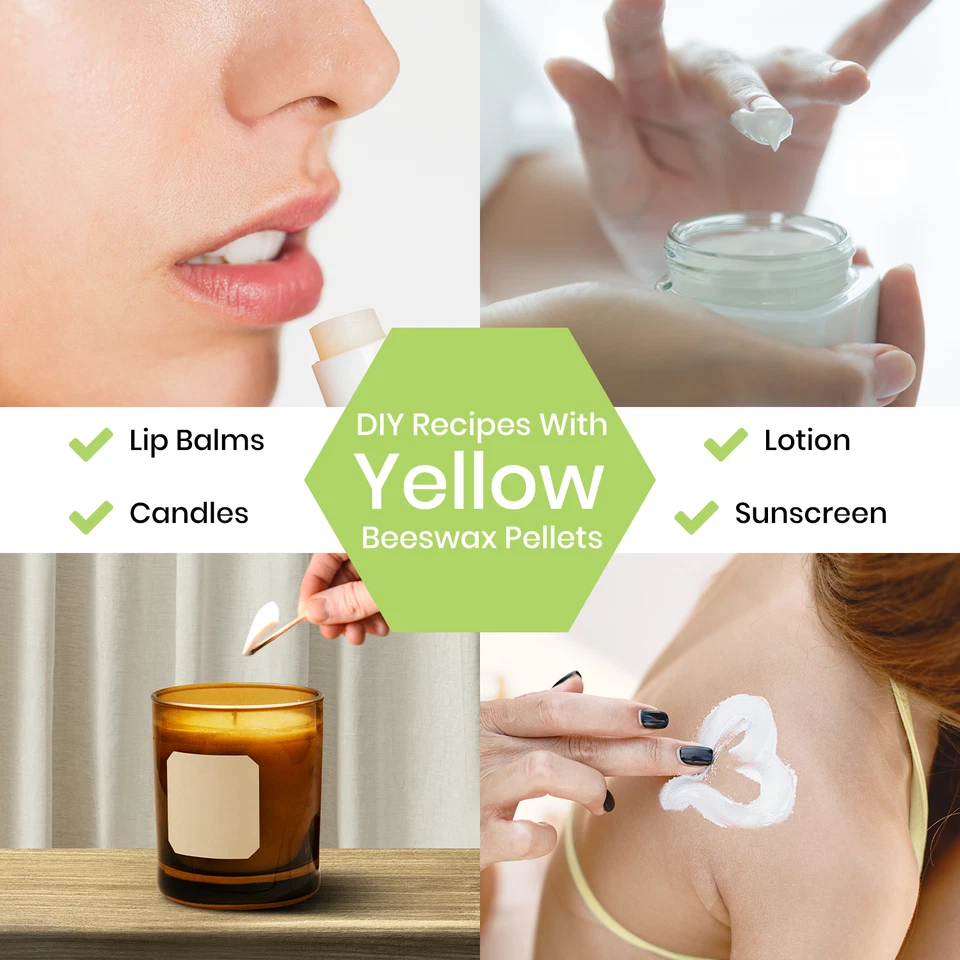 Yellow Beeswax Pastilles Beads 100% Pure & Natural Made in USA Bulk 10 lbs - Image 4 of 4