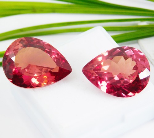 Zertifiziert 22.50 CT Natürlich Mandarin Orange Pfirsich Granat Birne Lose - Bild 8 von 24