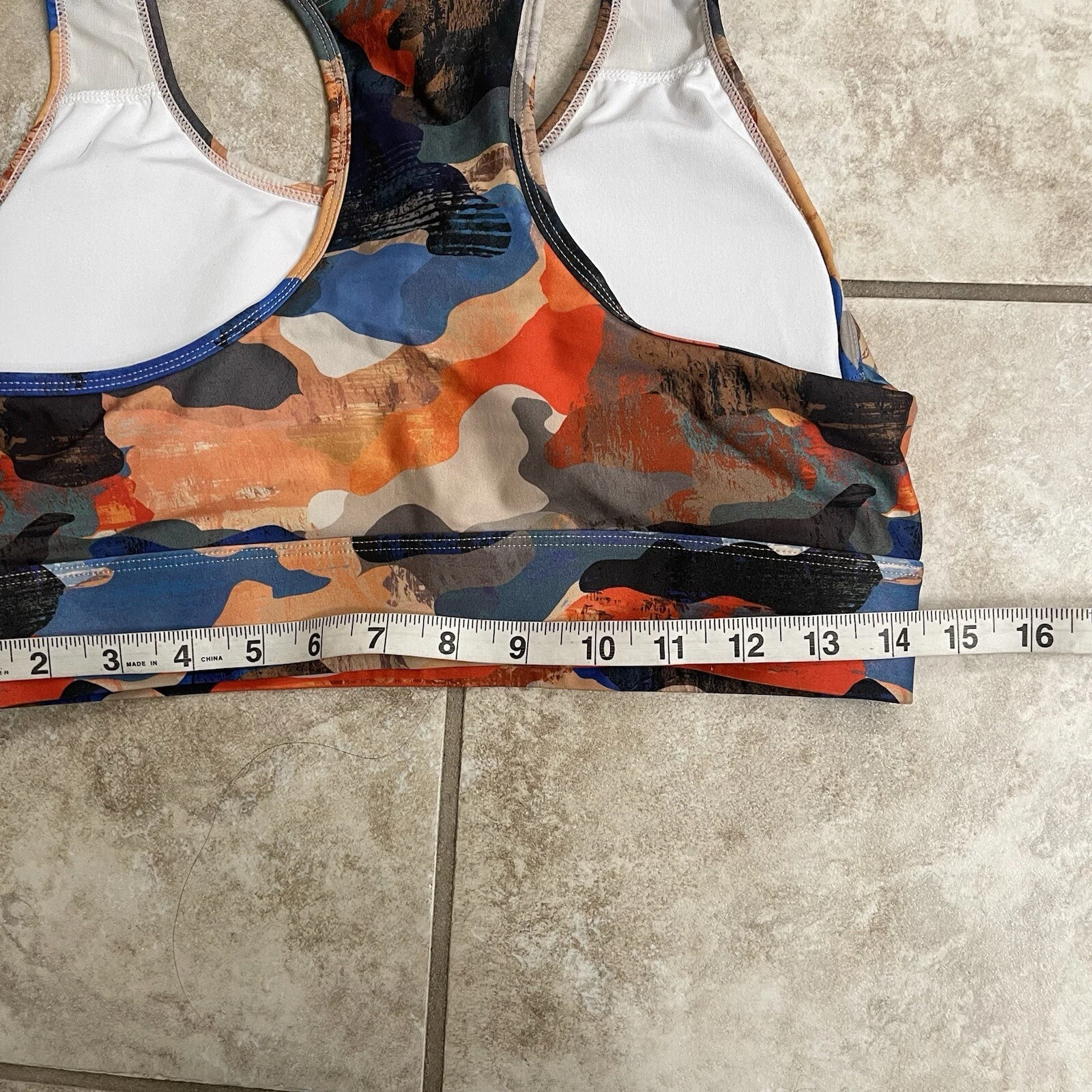 fabletics boost midi impact spotted tank-bra