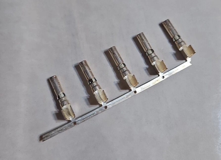 *** Te Connectivity 0-213843-1 PowerBand Silver Plated (5 Pcs) Power Band New  - Image 2 of 3