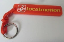 Vintage Local Motion Hawaii SURFBOARDS  KEY CHAIN RED SURFING SURFER