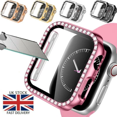 Diamond Protector Case For Apple Watch Series 10 9 8 7 41/45mm 6/5/4/ SE 40/44mm