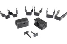 PowerBass XL-SBSCLAMP Thin Square Clamps for XL-Soundbars  PODS Black Golf Cart