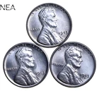 1943+1943-D+1943-S Steel Lincoln Wheat Penny Cent Lot ~ Gem BU ~~ 3 Coin Set