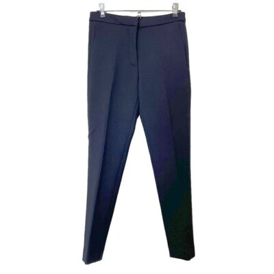 [NWOT] Sandro Dark Navy Blue Tailored Slim Straight Leg Trousers Pants FR34 (XS)