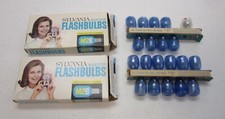 Vintage Sylvania Blue Dot Flashbulbs M2B Includes 19 Bulbs