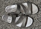 Gold Andrew Geller Womens Low Heal Slide Sandals, Size 6 — photo 2