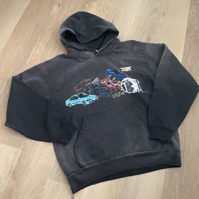 Reckless Driving Hoodie Pullover Hoodie  Nothing Personal Sz Medium Cars Pin