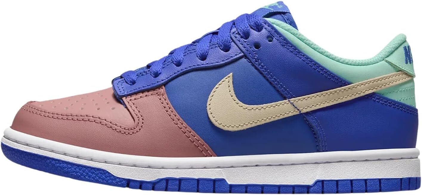Кроссовки Nike Dunk Low SE Salmon Toe Hyper Royal/Sanddrift для больших детей (DZ2873 400)