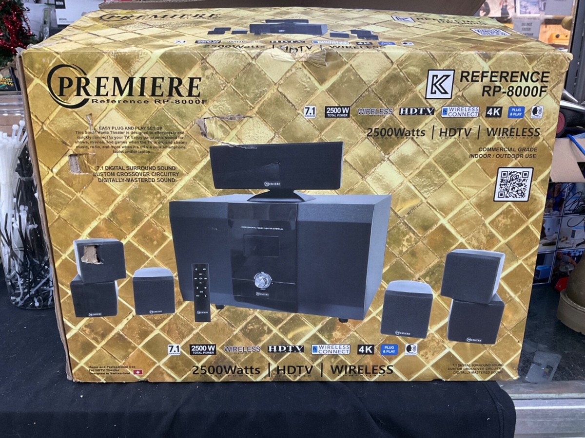 Premiere Reference Home Theater System 2500 Watts 4k HDTV RP
