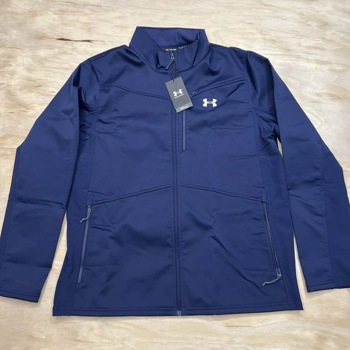 NEW 2XL Under Armour Men's Coldgear CGI Infrared Shield Jacket Blue  1321438-410