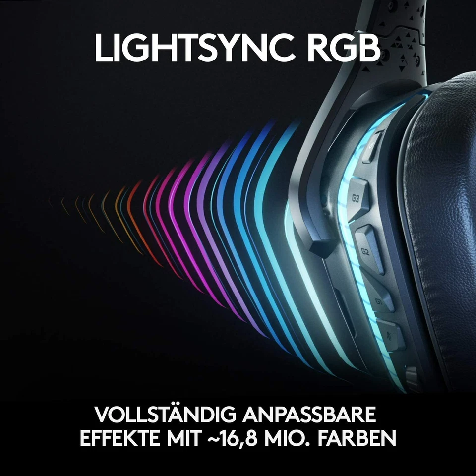 Logitech G935 kabelloses Gaming-Headset mit LIGHTSYNC RGB OHNE USB-Empfänger! - Bild 4 von 4
