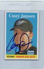 2007 Heritage #395 Casey janssen Toronto Blue Jays Signed Auto *F9305