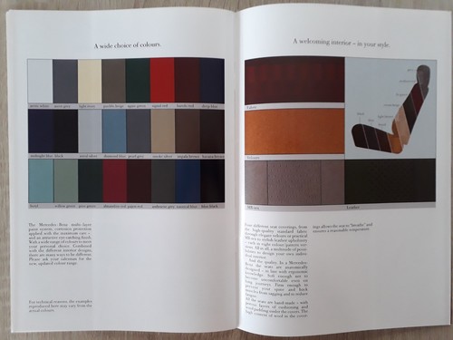 Mercedes Benz 190 Range Brochure 1990 - 2.0 2.6 2.0D 2.5D - Picture 9 of 10