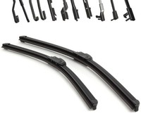 2X Ultra / Flat Scheibenwischer Wischerblatt Gelenklos + EASY-CLIP In 600/530Mm
