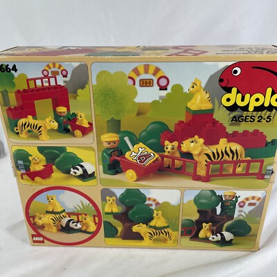LEGO Duplo 2664 Town Zoo Jungle Friends Tiger Enclosure Building