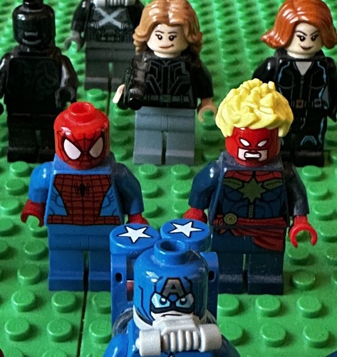 Lego Marvel Lot of 22 Minifigures Captain America Thor Black Panther More As Is - Picture 11 of 16