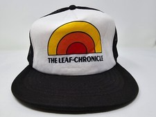 Vintage The Leaf-Chronicle Newspaper Snapback Hat Tennessee Mesh Trucker