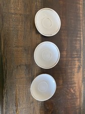 2 Vintage Children Tea Set Porcelain White Plate- Set of 3