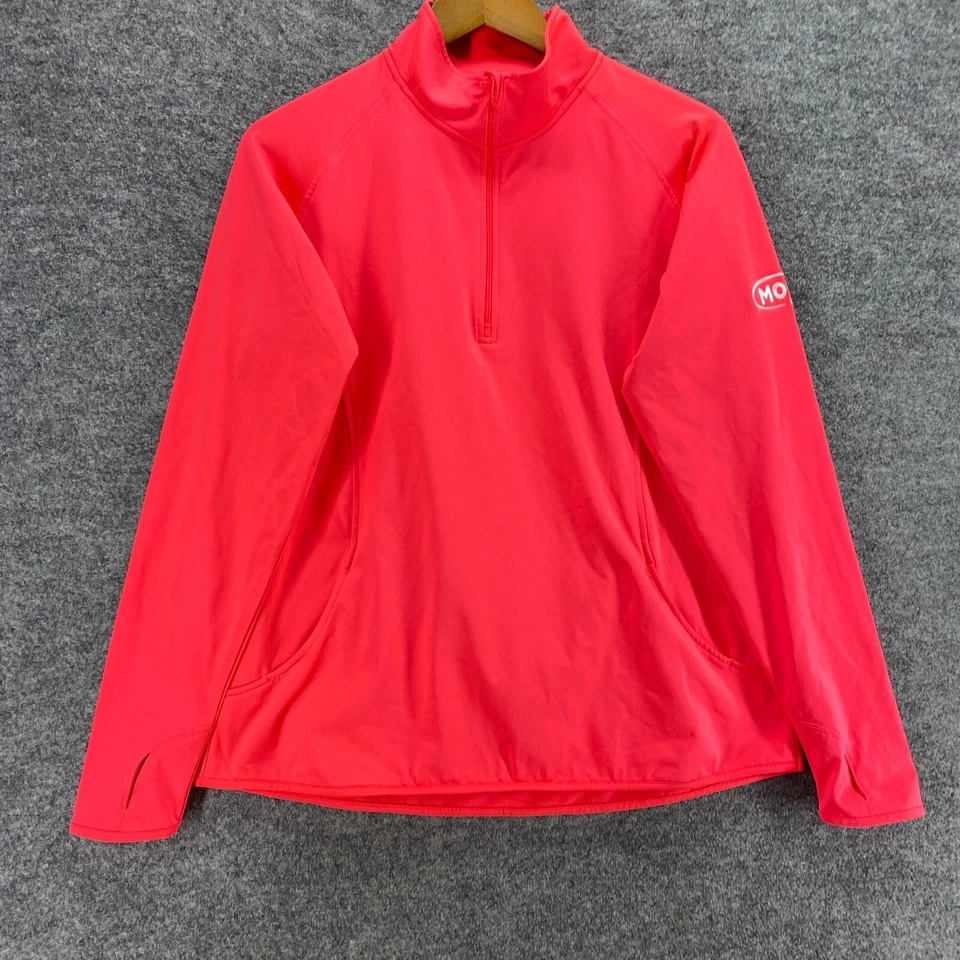 Sport Tek Jacket Women L Large Pink High Neck Zipper Long Sleeve Casual Solid - Image 4 of 4