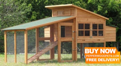 New Huge Chicken Coop Cat Enclosure Rabbit Hutch Ferret Cage