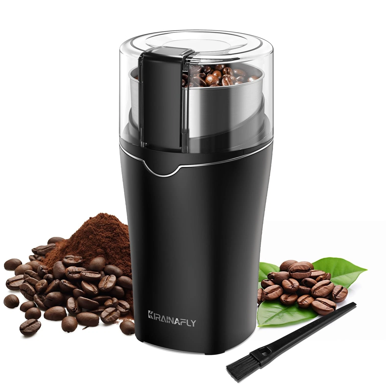 Spice Grinder Electric, Electric Coffee Bean Grinder for Kitchen, Stainless S...