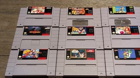 Super Nintendo SNES Bundle - 12 Games (Boogerman) - 2 Controllers - Many Manuals
