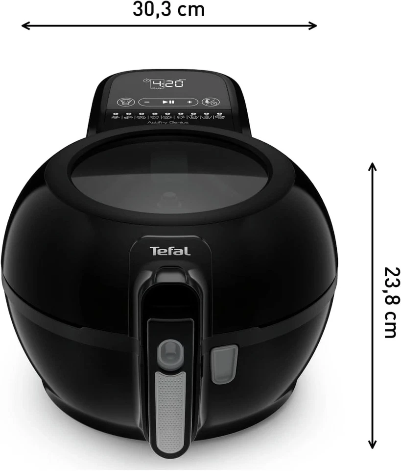 Tefal ActiFry Genius Smart Heißluft-Fritteuse 1,2 kg in Schwarz - Bild 3 von 4