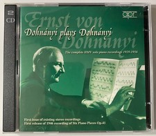 ERNST VON DOHNANYI Plays Dohnanyi Complete HMV solo Piano 1929-1956 APR 2 x CD