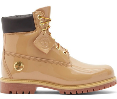Timberland 6'' Premium Heritage WATERPROOF Patent Leather Men Boots Wheat + Black