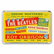 RETRO - THE BEATLES - ODEON , SOUTHEND with ROY ORBISON  -JUMBO FRIDGE MAGNET