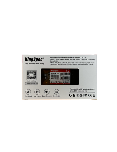 SSD M.2 NVME 2280 PC Gen 3×4, NVMe 1.3 KingSpec 2TB NX-2TB (2280) - Photo 7/7