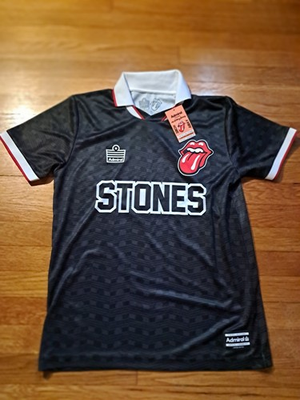 #ad #ad Rare Admiral Rolling Stones Soccer Football Tour Jersey Shirt Small $50.00