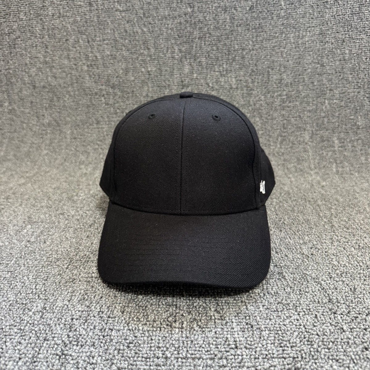 '47 Brand Blank Dad Hat Strapback Black Curved Brim Cap Casual Retro