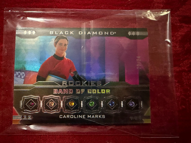 2024 UD GOODWINS CHAMPIONS CAROLINE MARKS ROOKIE BAND OF COLOR DIAMONDS 22/24